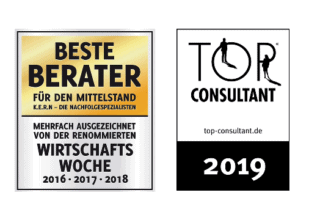 Best Consultants and Top Consultant Award for 2019 side by side