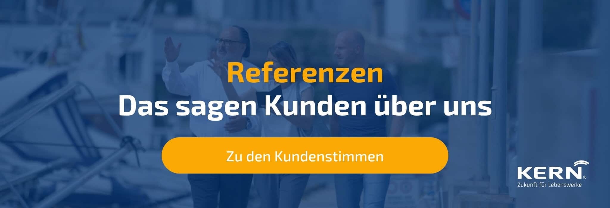 Banner zu den Kundenreferenzen von KERN Unternehmensnachfolge